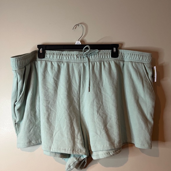 Auden Light Green Sweat Lounge Pajama Shorts - Picture 1 of 7